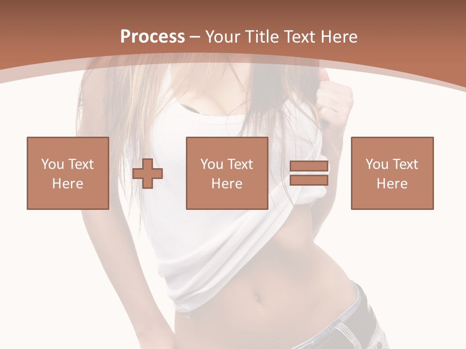 Long Elegance Girl PowerPoint Template