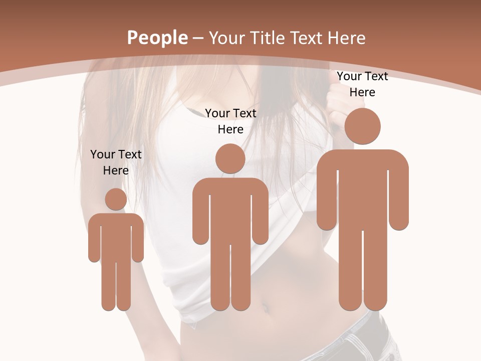 Long Elegance Girl PowerPoint Template