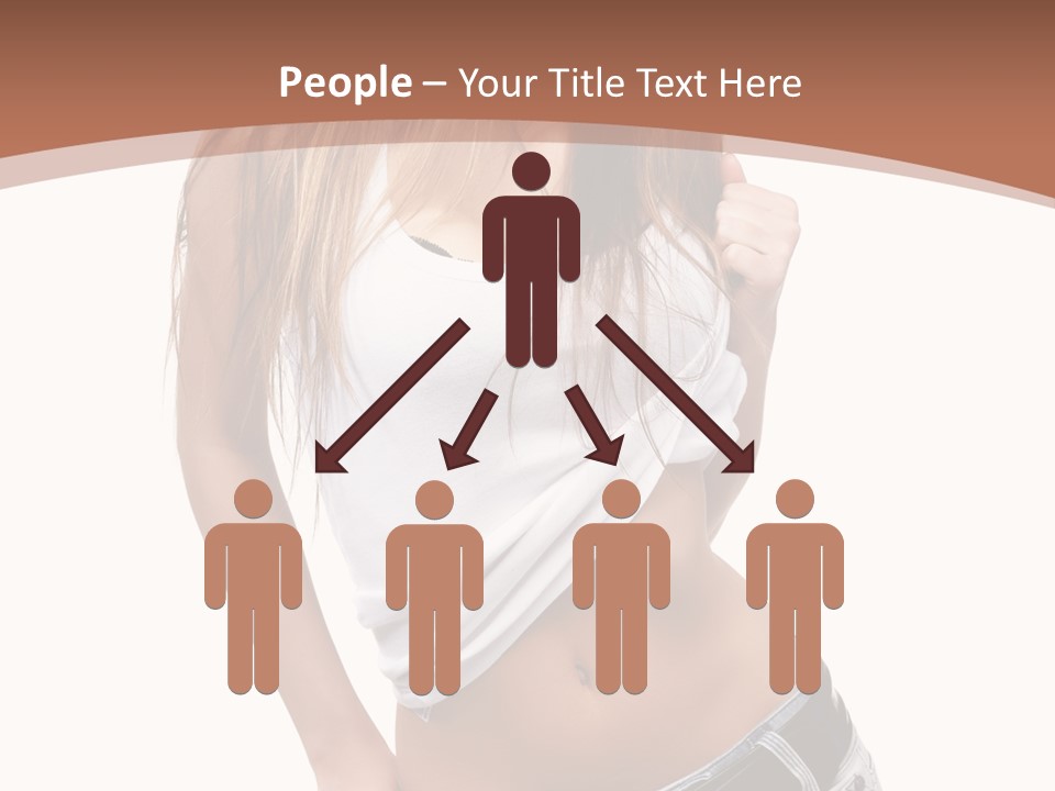 Long Elegance Girl PowerPoint Template