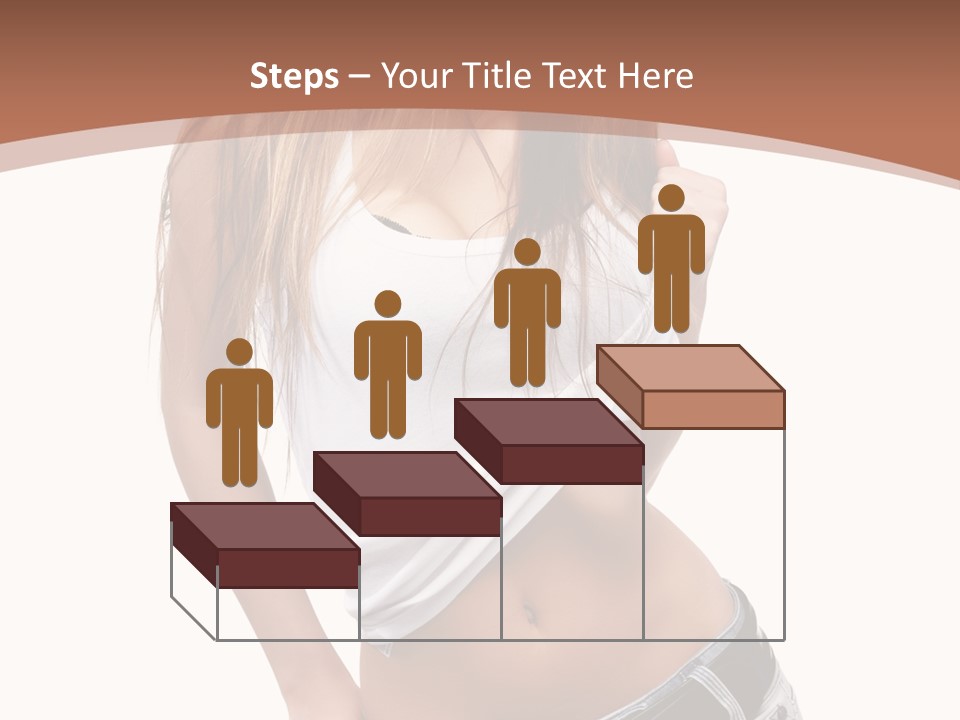 Long Elegance Girl PowerPoint Template