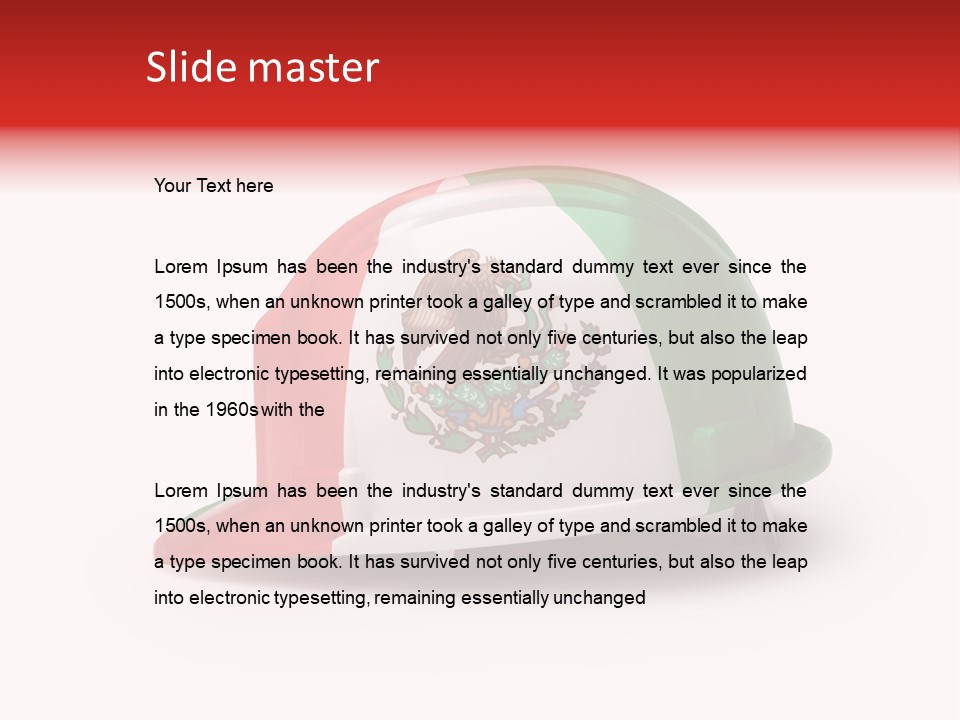 Headwear Damage Danger PowerPoint Template