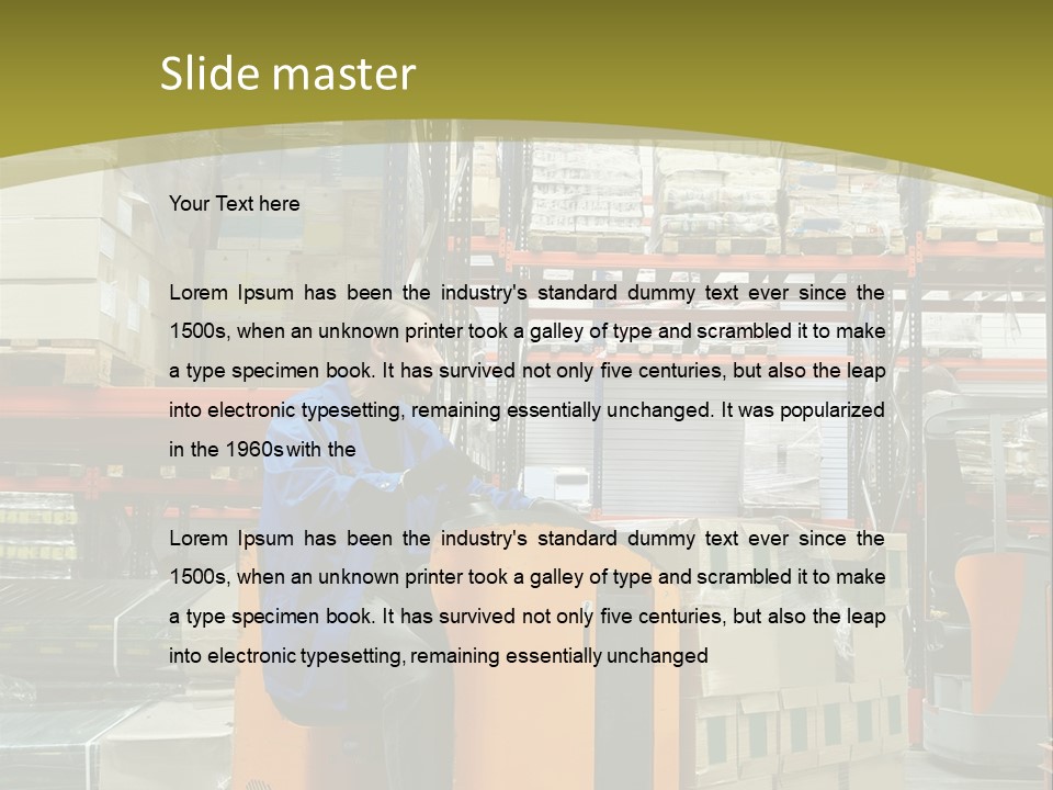 Service Working Transportation PowerPoint Template