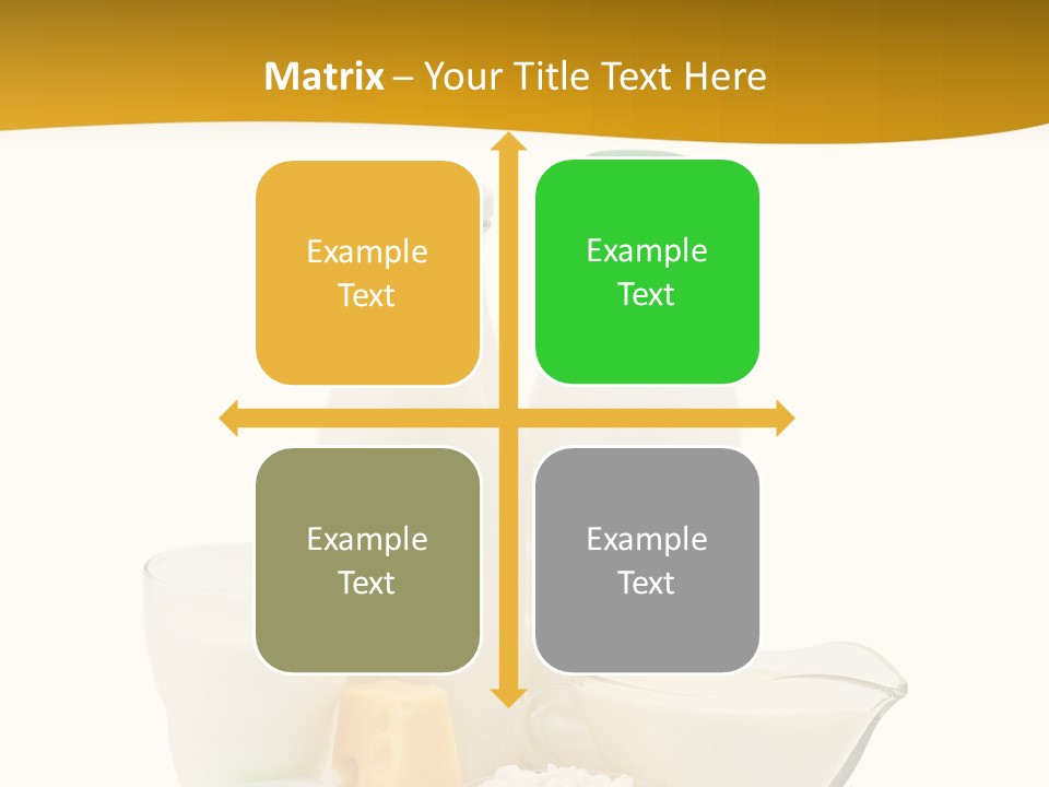 Ingredient Curd Yellow PowerPoint Template