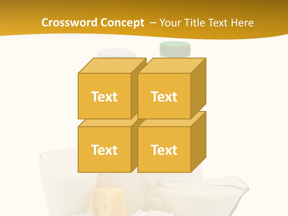 Ingredient Curd Yellow PowerPoint Template