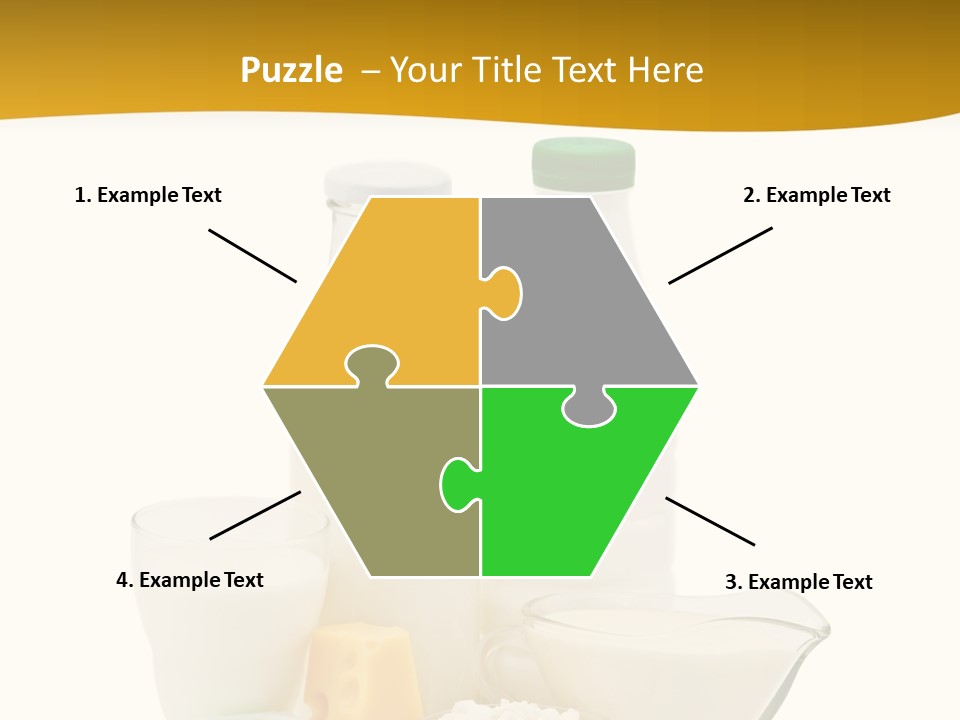 Ingredient Curd Yellow PowerPoint Template