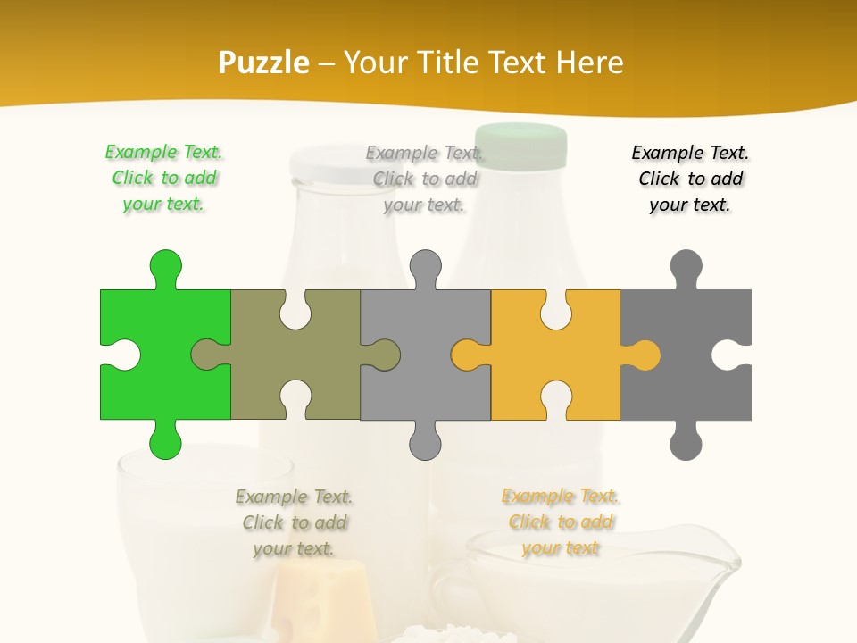 Ingredient Curd Yellow PowerPoint Template