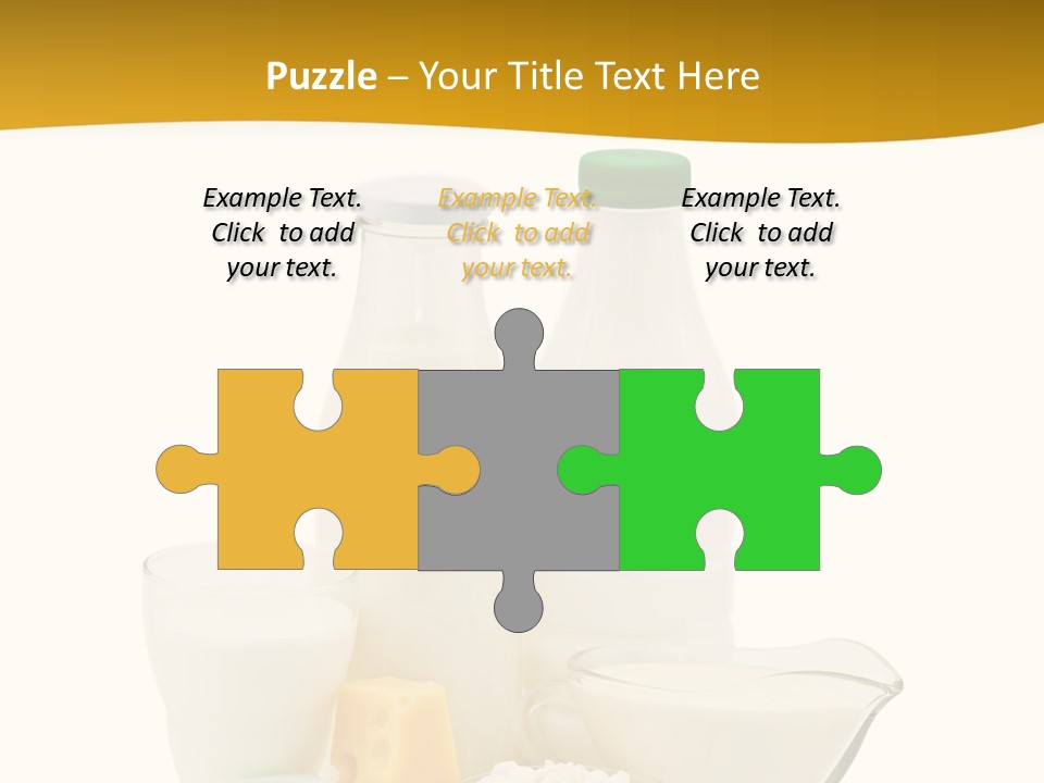 Ingredient Curd Yellow PowerPoint Template