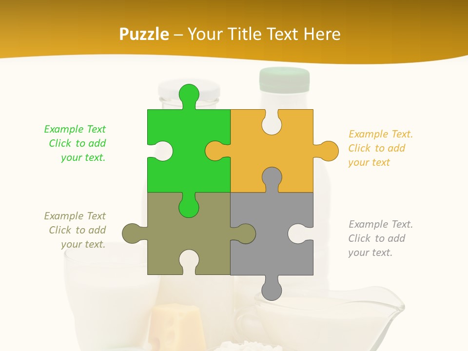 Ingredient Curd Yellow PowerPoint Template