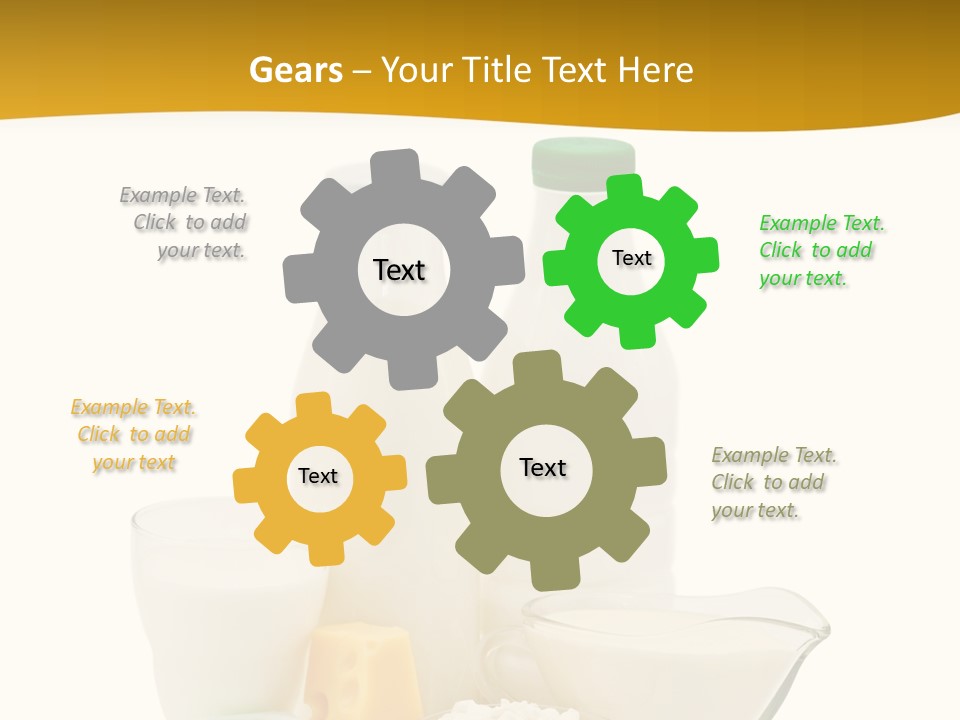 Ingredient Curd Yellow PowerPoint Template