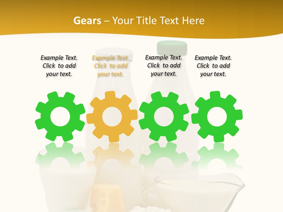 Ingredient Curd Yellow PowerPoint Template