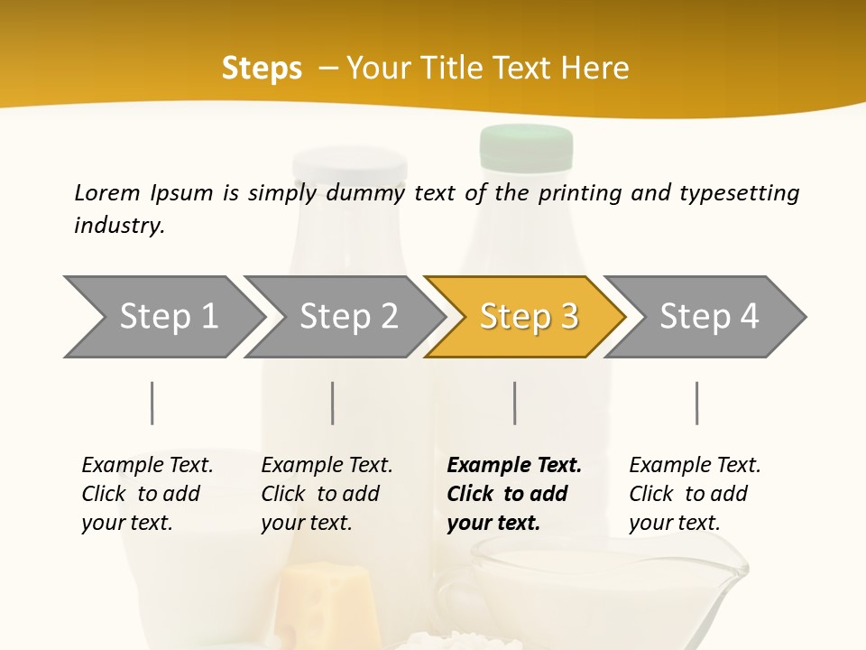 Ingredient Curd Yellow PowerPoint Template