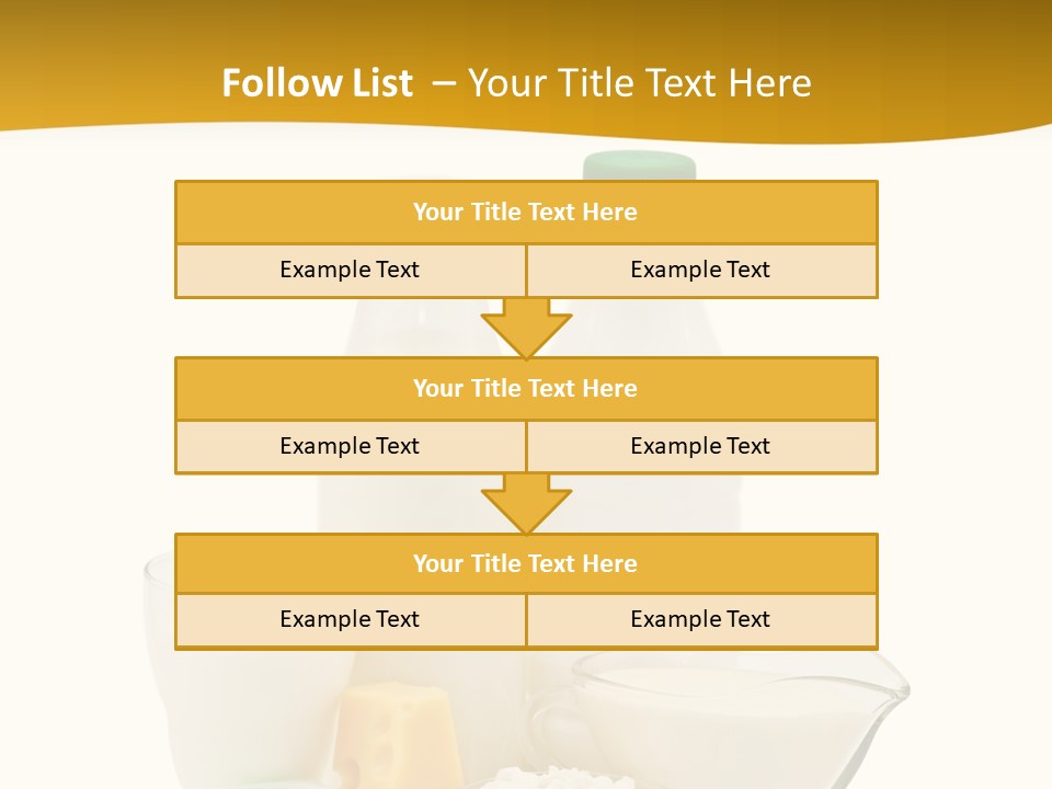 Ingredient Curd Yellow PowerPoint Template