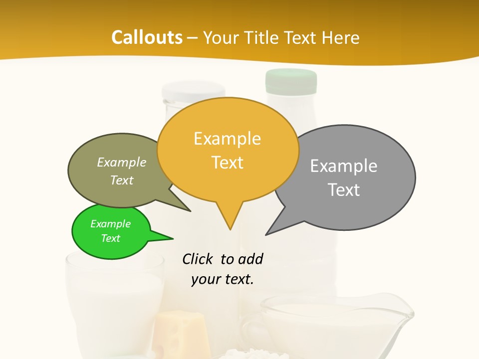 Ingredient Curd Yellow PowerPoint Template