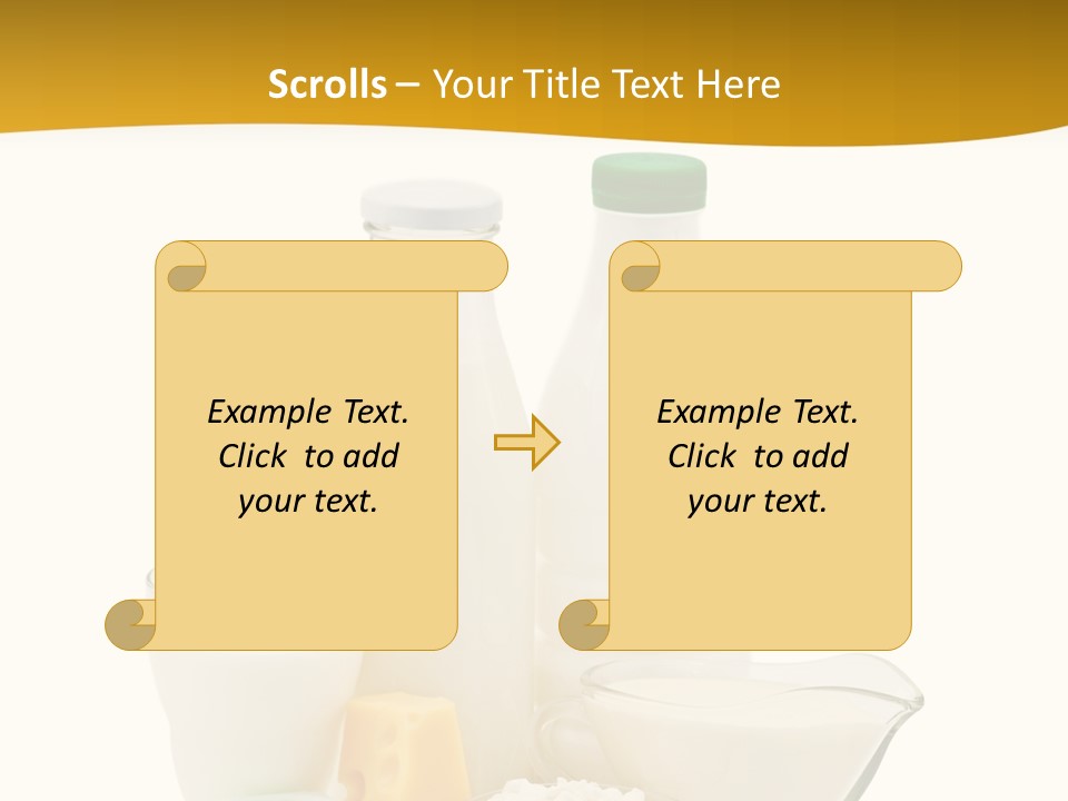 Ingredient Curd Yellow PowerPoint Template