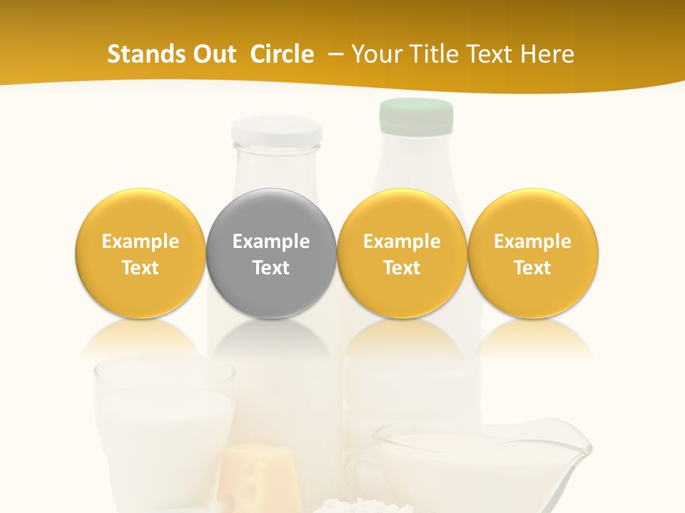 Ingredient Curd Yellow PowerPoint Template
