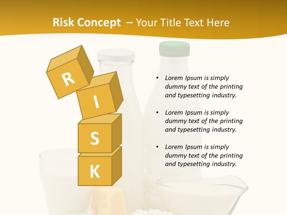 Ingredient Curd Yellow PowerPoint Template