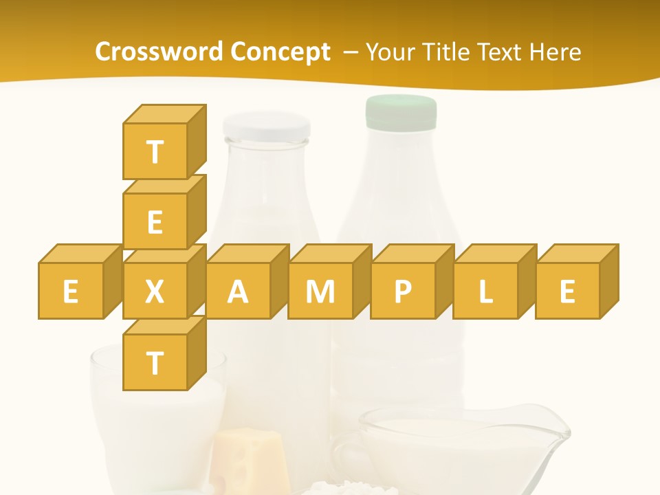 Ingredient Curd Yellow PowerPoint Template