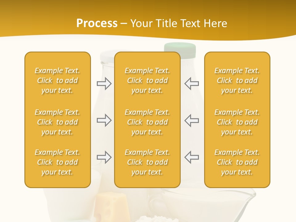 Ingredient Curd Yellow PowerPoint Template