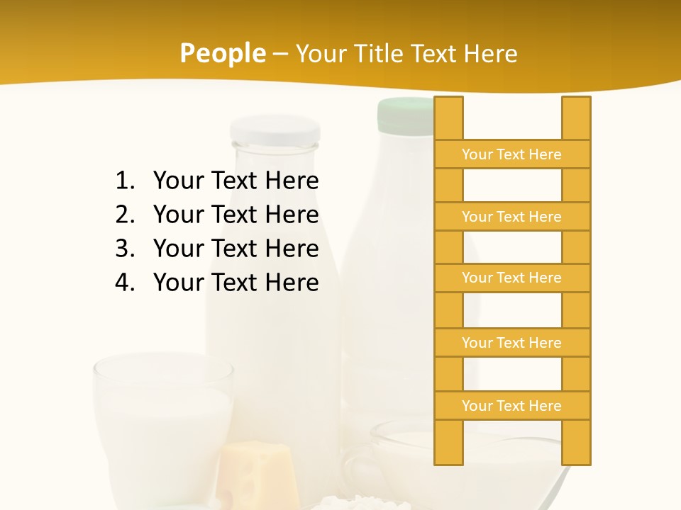 Ingredient Curd Yellow PowerPoint Template