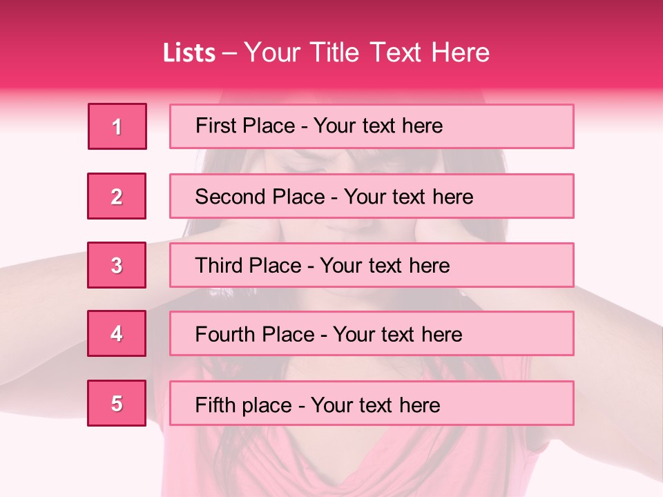 Young Tinnitus Adolescent PowerPoint Template