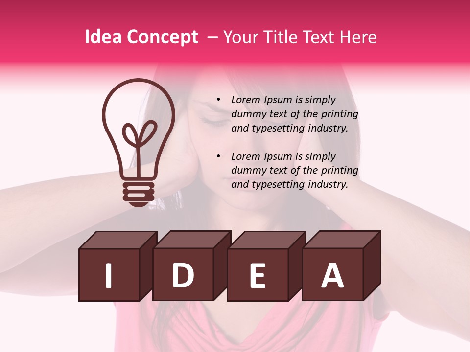 Young Tinnitus Adolescent PowerPoint Template