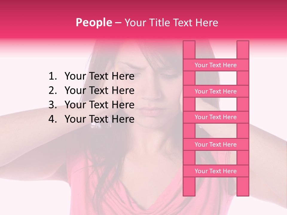 Young Tinnitus Adolescent PowerPoint Template