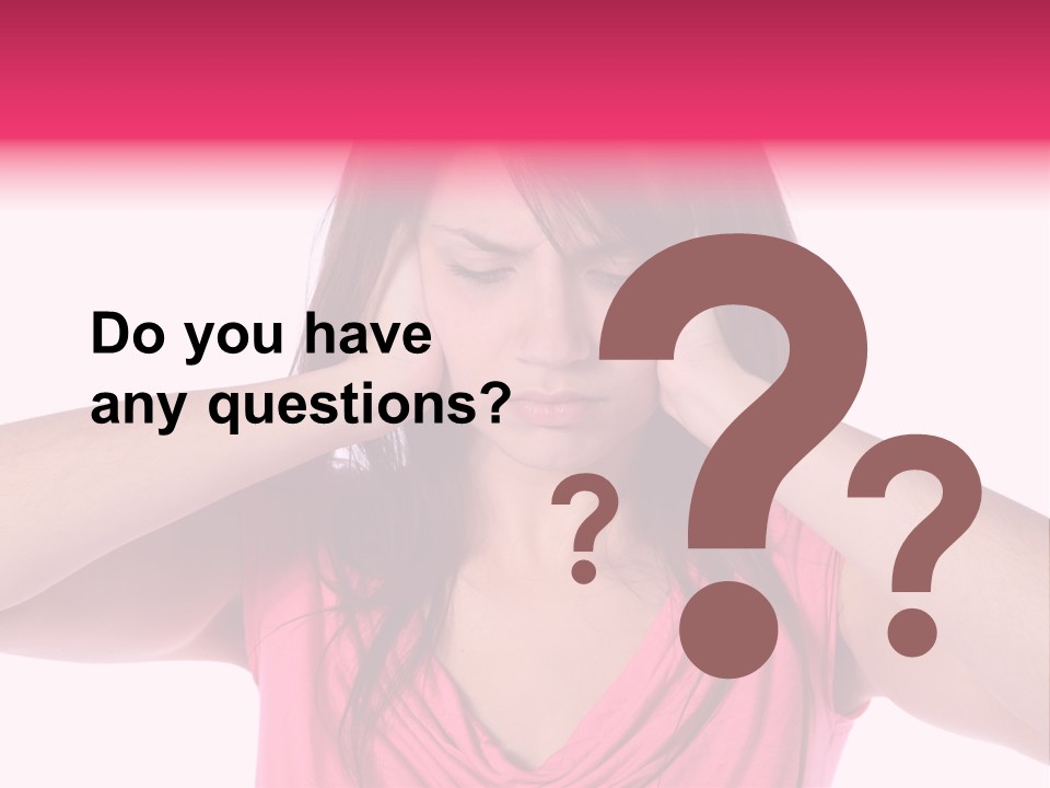 Young Tinnitus Adolescent PowerPoint Template