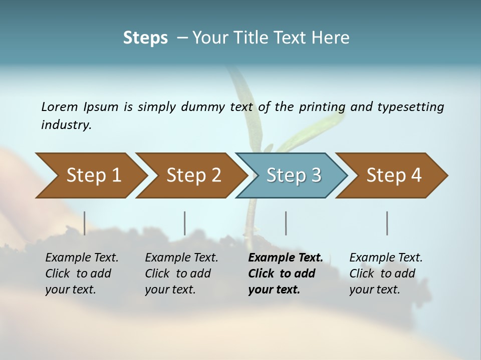 Success Grow Creativity PowerPoint Template