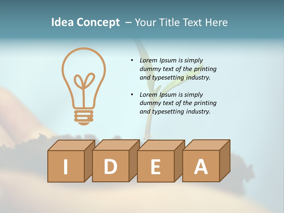 Success Grow Creativity PowerPoint Template