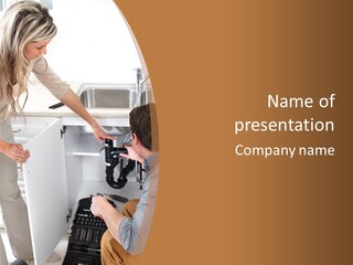 Drain Home Industry PowerPoint Template