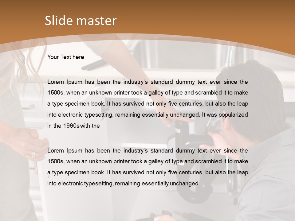 Drain Home Industry PowerPoint Template