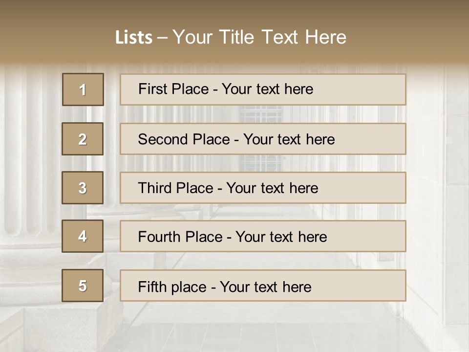 Building Rock Government PowerPoint Template