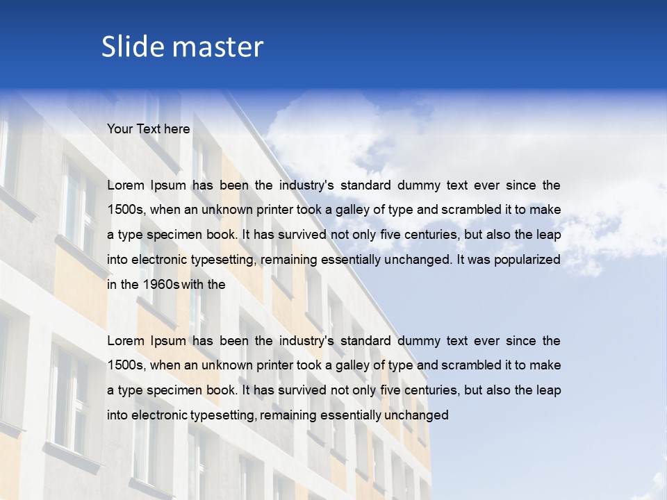 Window Front Texture PowerPoint Template