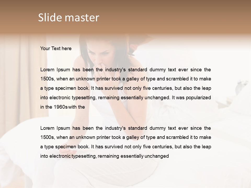 Bed Home Lovers PowerPoint Template