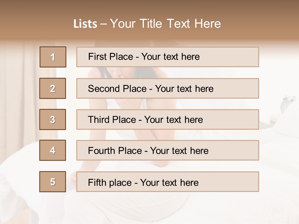 Bed Home Lovers PowerPoint Template