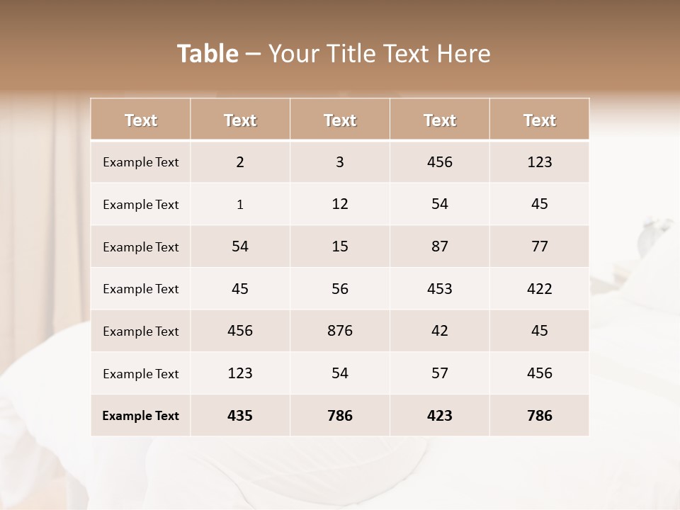 Bed Home Lovers PowerPoint Template