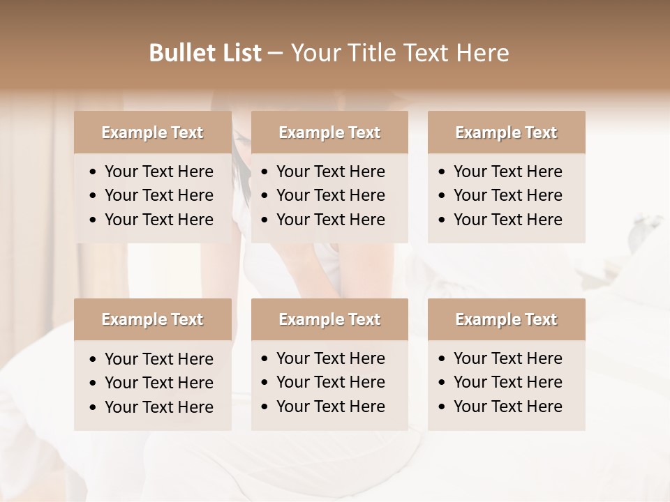 Bed Home Lovers PowerPoint Template