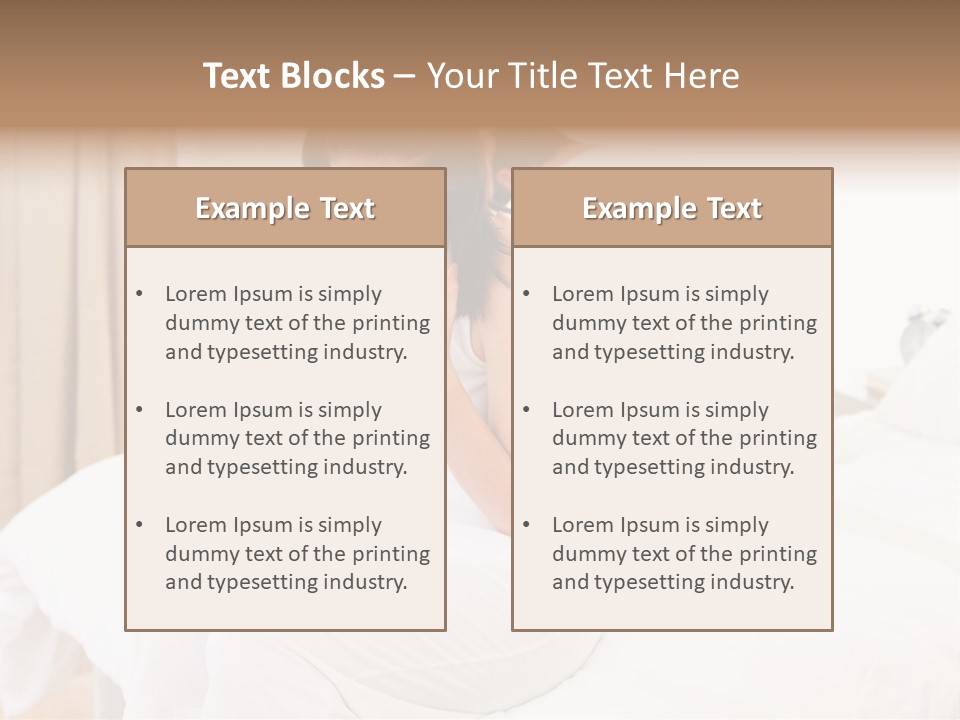 Bed Home Lovers PowerPoint Template