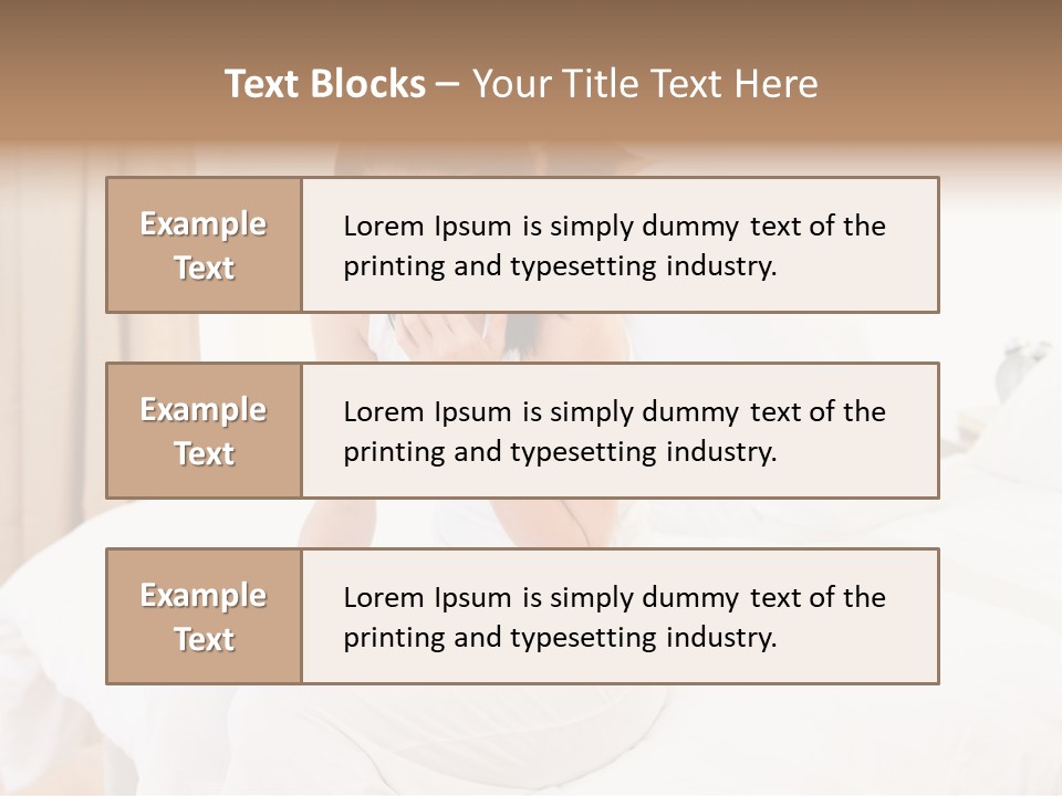 Bed Home Lovers PowerPoint Template