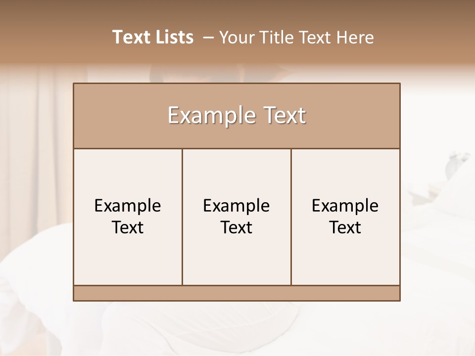 Bed Home Lovers PowerPoint Template