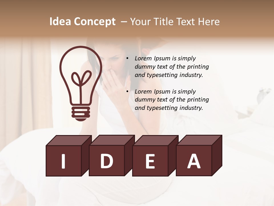 Bed Home Lovers PowerPoint Template