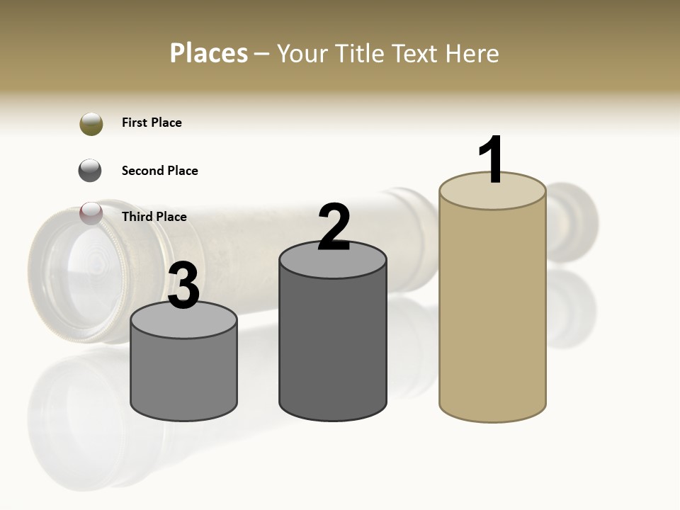 Shiny Brass Map PowerPoint Template