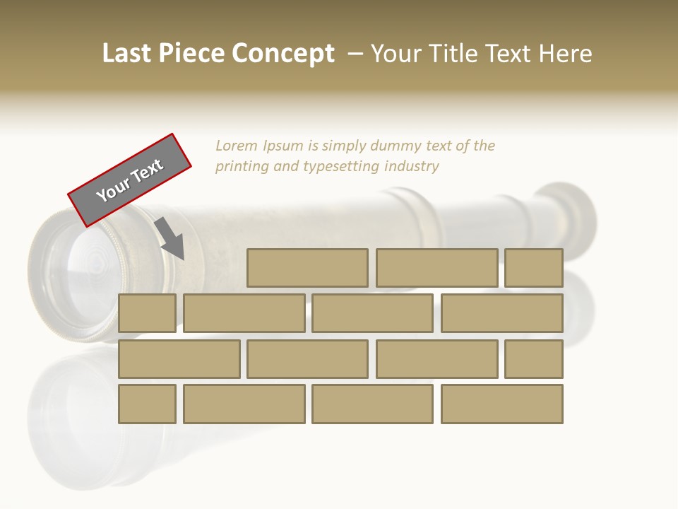 Shiny Brass Map PowerPoint Template