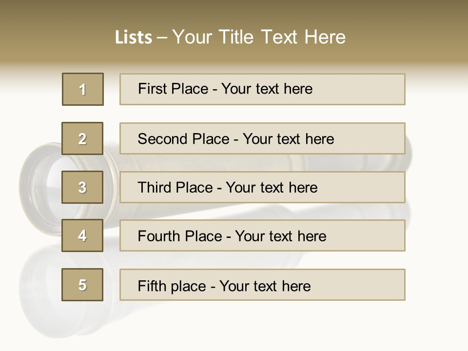 Shiny Brass Map PowerPoint Template