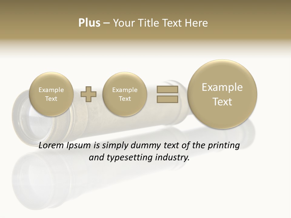 Shiny Brass Map PowerPoint Template