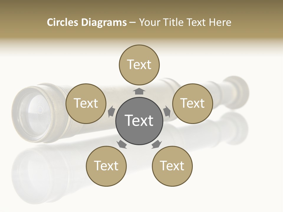 Shiny Brass Map PowerPoint Template