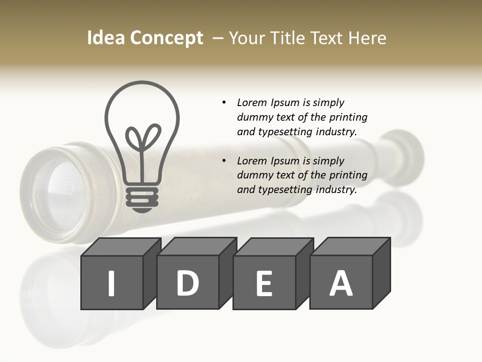 Shiny Brass Map PowerPoint Template