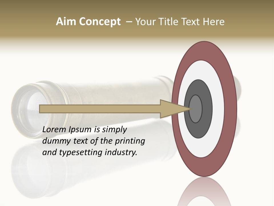 Shiny Brass Map PowerPoint Template