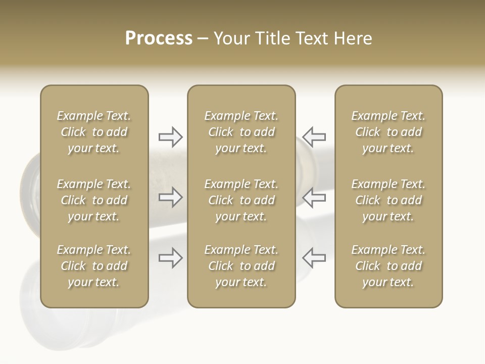 Shiny Brass Map PowerPoint Template