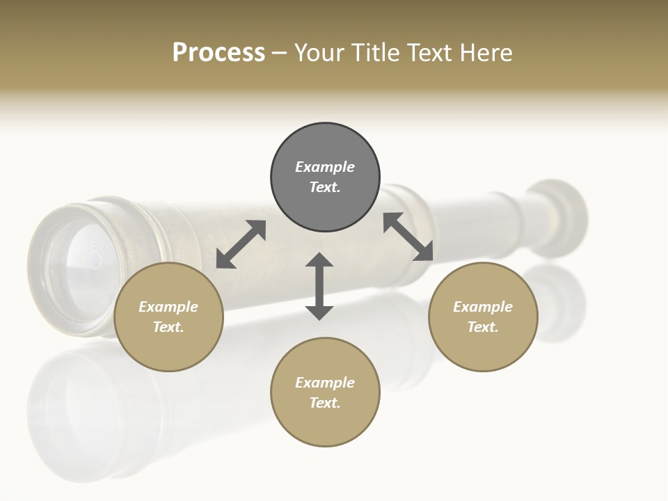 Shiny Brass Map PowerPoint Template